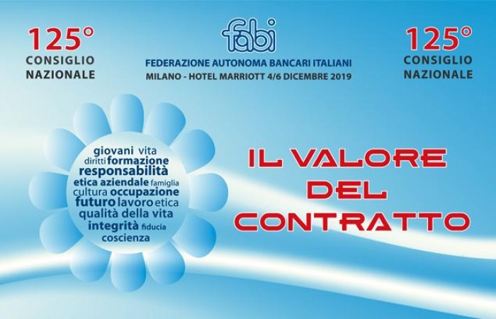 “Il valore del contratto”, a Milano il 125° Consiglio Nazionale della FABI